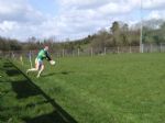 Big Teddy takes a sideline kick