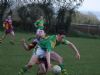 Thomas McCann gathers in possession