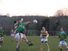 Danny Maguire breaks the ball down to the waiting Aidan