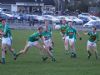 Seamie Allen gets a block in on Sean McElhone
