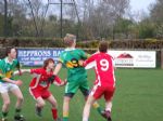 Seamus and Aidan contest possession