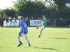 Dermot delivers a pass out of defence