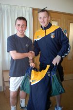 Dual player and Antrim Football Captain Paddy Cunningham wishes James all the best