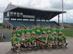 U14 Hurling Team who qualified for the 2010 Ulster Feile Division 3 Final in front of the famous Nally Stand from the old Croke Park, restored to its former glory at Ere Og GAC, Carrickmore, Tyrone
