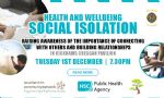 Social Isolation Health and wellbeing event